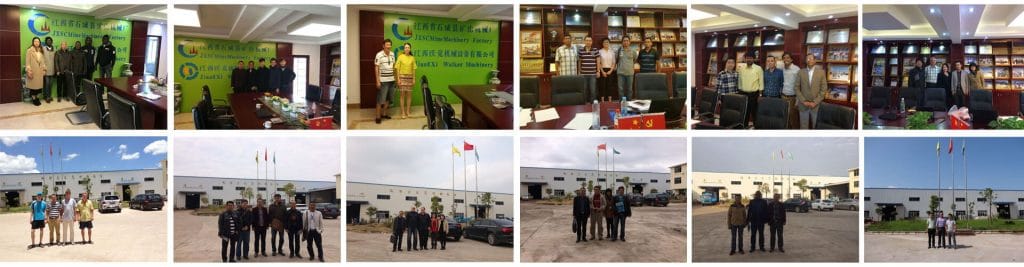 JXSC Mine Machinery Factory Customers