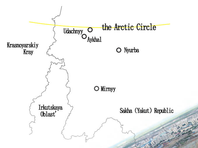 Russian diamond mining area